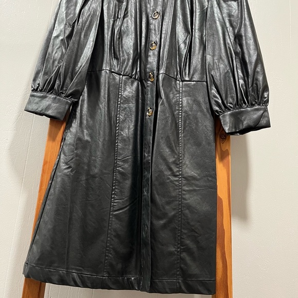 WHO WHAT WEAR Faux Leather Dress - Picture 4 of 7